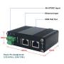 Elenzk Industrial Gigabit PoE++ Injector Hardened IEEE802.3at/bt 95W PoE Adapter with 48-57VDC Input DIN-Rail and Wall Mount