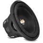 LANZAR 6.5 inch Car Subwoofer Speaker - Black Non-Pressed Paper Cone, Aluminum Voice Coil, 4 Ohm Impedance, 600 Watt Power and Foam Edge Suspension for Vehicle Audio Stereo Sound System - MAXP64, 6.5'' -inch
