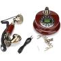 Oumij Old Fashioned Retro Telephone, MS-6100B European Retro Style Push Button Telephone Dial Desk Phone Home Decor Classical