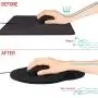 Wrist Rest for Computer Keyboard and Mouse Pad Support Memory Foam Set Easy Typing and Wrist Pain Relief Ergonomic Anti-Skid Wrist Cushion for Office Gaming Laptop Mac (Mouse pad and Wrist Rest)