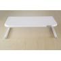 Allsop Metal Art Jr. Monitor Stand, 14-Inch wide platform holds 40 lbs with keyboard storage space – White (31881)