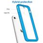 JETech Case for iPhone SE 2020 2nd Generation, iPhone 8 and iPhone 7, 4.7-Inch, Shockproof Bumper Cover, Anti-Scratch Clear Back (Blue)