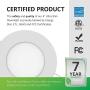 Sunco Lighting 6 Pack 4 Inch Slim LED Downlight with Junction Box,10W=60W, 650 LM, Dimmable, 3000K Warm White, Recessed Jbox Fixture, Simple Retrofit Installation - ETL & Energy Star