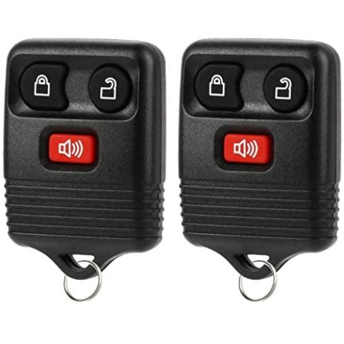 Key Fob Keyless Entry Remote fits Ford Lincoln Mercury, Set of 2