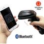 TEEMI Bluetooth Barcode Scanner with USB Cradle, 1D 2D QR Wireless USB Imager with Vibration Alert for iOS Android Devices, Max 300 Yards Transfer Range, Handsfree Screen Scanning