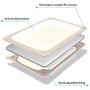 ProCase MacBook Pro 16 Case 2019 A2141 with Touch Bar & Touch ID, Heavy Duty Slim Hard Shell Dual Layer Protective Cover with Fold Kickstand for MacBook Pro 16 Inch 2019 Release -Khaki
