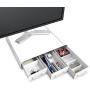 Mind Reader PC, Laptop, IMAC Monitor Stand and Desk Organizer, White