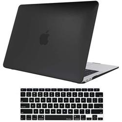 ProCase MacBook Air 13 Inch Case 2020 2019 2018 Release A2337 M1 A2179 A1932, Hard Case Shell Cover for MacBook Air 13-inch Model A2179 A1932 with Keyboard Skin Cover –Black