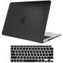 ProCase MacBook Air 13 Inch Case 2020 2019 2018 Release A2337 M1 A2179 A1932, Hard Case Shell Cover for MacBook Air 13-inch Model A2179 A1932 with Keyboard Skin Cover –Black