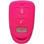 Coolbestda Silicone 3 Buttons Smart Key Fob Remote Cover Case Keyless Jacket Protector Holder for Hyundai Elantra Genesis Sonata Kia Sorento Forte Optima Rondo Spectra