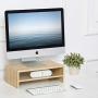 FITUEYES Computer Monitor Stand Clamp Desk TV Shelf Risers 16.7 inch 2 Tiers Monitor Stand Save Space DT204201WO