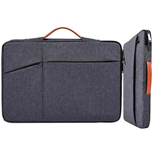 11 12.9 Inch Waterproof Laptop Case Sleeve Briefcase with Handle Handbag for Acer R11 11.6 Chromebook, Dell XPS 13, HP Envy X360 11.6, Samsung Chromebook 3, Lenovo Asus HP Chromebook Carrying Bag,Gray