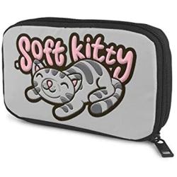 Hxuedan The Big Bang Theory Soft Kitty Data Cable Storage Bag Portable and independently Designed Storage Box, Suitable for Outdoor Travel to Place Data Cable Electronic Products, etc.