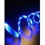 6ft LED Charger Cable, Light Up Visible Flowing Charger Charging Cord Compatible with Phone12 Plus/XS/XR/X/11/8 Plus / 8/7 Plus/6 Plus/5/5S(6FT, Blue)