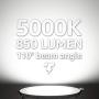TORCHSTAR Basic Series 8-Pack 12W Recessed Lights 6 Inch with Junction Box, Dimmable Ultra Thin LED Downlight, 100W Eqv, ETL & Energy Star Listed, 5000K Daylight, 5 Years Warranty