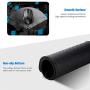 3D Design Mouse Pad with Stitched Edge, Black Blue Rectangle Design Mousepad Non-Slip Rubber Large Gaming Mouse Pad for Laptop, Computer & Office, 11.8 X 9.8 X 0.12Inches