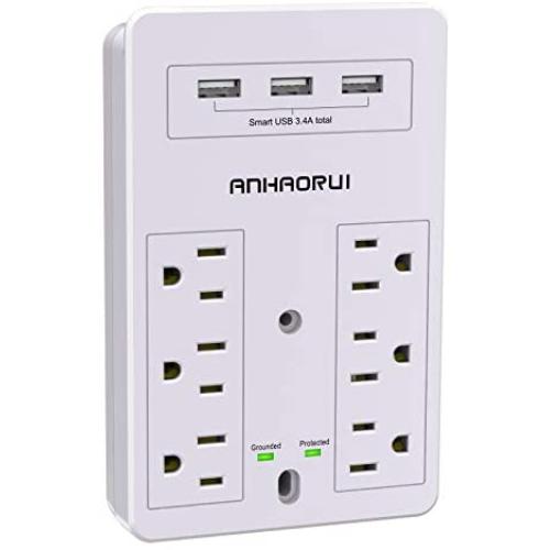 Surge Protector, ANHAORUI Multi Plug Outlet