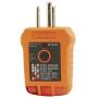 Klein Tools RT210 Outlet Tester, Receptacle Tester for GFCI / Standard North American AC Electrical Outlets, Detects Common Wiring Problems