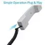 Phone Cord Landline,SHONCO 2 Pack Black Coiled Telephone Handset Cord 23 Ft Uncoiled / 3 ft Coiled Telephone Cord Line Wire Telephone Accessory