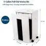 WOLVERINE 10-Sheet Super Micro Cut High Security Level P-5 Heavy Duty Paper/CD/Card Ultra Quiet Shredder for Home Office by 40 Mins Running Time and 6 Gallons Pullout Waste Bin SD9112(White ETL)