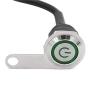 Green LED Motorcycle Switch Horn ON-Off Headlight Fog Light Handlebar Adjustable Mount Waterproof Switches Button DC12V momentary Actions Cycling Retail