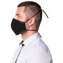 SONOVIA SonoMask Men Face Mask Nose Clip Inside wire Reusable Dual Layer Face Masks, Made in Israel (3, Black Head Strap For Men)