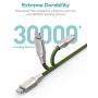 iPhone Charger Xcentz 3ft 2 Pack, MFi Certified Lightning Cable, High-Speed iPhone Charger Cable Durable Braided Charging Cord for iPhone X/XS/XR/XS Max/8/7/7 Plus/6/5s, iPad Mini/Air, Green