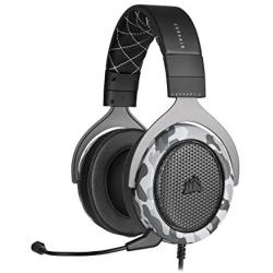 Corsair HS60 Haptic Stereo Gaming Headset with Haptic Bass, Memory Foam Earcups, Removable Microphone, Windows Sonic Compatible, Discord-Certified for PC - Arctic Camo