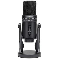 Samson (SAGM1UPRO) Technologies Samson G-Track Pro Professional USB Condenser Microphone with Audio Interface, Black