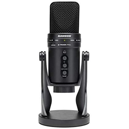 Samson (SAGM1UPRO) Technologies Samson G-Track Pro Professional USB Condenser Microphone with Audio Interface, Black