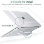 Batianda Laptop Case for 2020 MacBook Pro 13 A2338 M1 A2289 A2251 Model, PC Hard Shell Case with Keyboard Cover & Screen Protector for Newest Mac Pro 13 inch Touch Bar, Transparent
