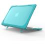 Compatible with 2017 MacBook Air 13 inch Kickstand Case, Funut 2 in 1 Rubberized Hard Plastic Case Shock Proof Cover Matt Protective Case for Laptop MacBook Air 13.3 inch A1466 A1369 (# Light Blue)