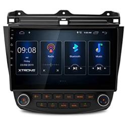 XTRONS Android 10.0 Car Stereo Radio Player 10.1 Inch IPS Touch Screen GPS Navigation Built-in DSP Bluetooth Head Unit Supports Full RCA Output Backup Camera WiFi OBD2 DVR TPMS for Honda Accord