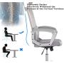 Smugdesk Ergonomic Office Chair Adjustable Headrest Mesh Office Chair Office Desk Chair Computer Task Chair