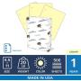 Hammermill Colored Paper, 20 lb Canary Printer Paper, 3 Hole - 1 Ream (500 Sheets) - Made in the USA, Pastel Paper, 102921R