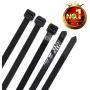 Long Heavy Duty 26 Inch Nylon Zip Cable Ties-Large 200 LBS Tensile Strength-Heavy Duty Industrial Durable Strong Cable Ties- 50 Pack - Indoor Outdoor Garden Ties Use(26'',200LB, Black, UV Resistant)