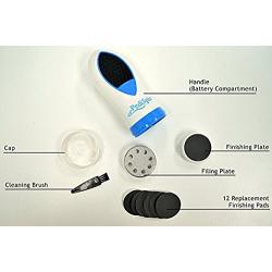 Nexxa Electronic Foot Callus Removes Calluses Dry Rough Skin Corn Remover Shaver File Foot Care Pedicure Kit Set