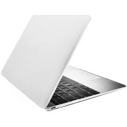 TOP CASE - Classic Series Rubberized Hard Case Compatible MacBook 12'' Retina Display Model A1534 (Release 2015) - Matte Clear