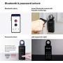 Populife Keybox，IP65 Bluetooth Smart Key Lock Box Replaceable Password for Home, Hotel, School, Office