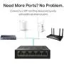 TP-Link Litewave 5 Port Gigabit Ethernet Switch | Desktop Ethernet Splitter | Plastic Case | Unshielded Network Switch | Plug & Play | Fanless Quiet | Unmanaged (LS1005G)