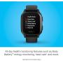 Garmin Venu Sq Music, GPS Smartwatch with Bright Touchscreen Display, Features Music and Up to 6 Days of Battery Life, Slate