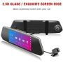 TOGUARD Backup Camera for Cars 7'' Mirror Dash Cam Touch Screen 1080P Rear View Mirror Camera Front and Rear Dual Lens with Waterproof Reversing Camera Parking Assistance