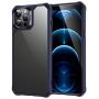 ESR Air Armor Series Case Compatible with iPhone 12 Pro Max 6.7-Inch [Shock Absorbing and Scratch Resistant] [Military Grade Protection] [Hard Back with Flexible Frame] - Transparent Blue