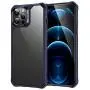 ESR Air Armor Series Case Compatible with iPhone 12 Pro Max 6.7-Inch [Shock Absorbing and Scratch Resistant] [Military Grade Protection] [Hard Back with Flexible Frame] - Transparent Blue