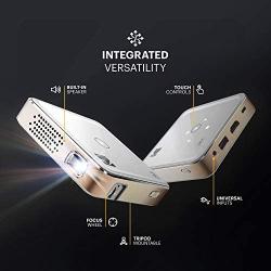 Kodak Ultra Mini Portable Projector - HD 1080p Support LED DLP Rechargeable Pico Projector - 100'' Display, Built-in Speaker - HDMI, USB and Micro SD - Compatible with iPhone iPad, Android Phones