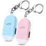 YDO Safe Personal Alarm, 130db Personal Safety Alarm Siren Song for Women Keychain with USB Rechargeable, LED Flashlight, Emergency Self Defense Safe Sound for Kids & Elderly 2 Pack (Blue&Pink)