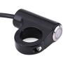 7/8'' 22mm Handlebar Control Push Button Switch, Weatherproof Aluminum Alloy Motorcycle Handlebar Mount Switch Button Headlight Brake Fog Lights ON/OFF(Automatic Return Button)