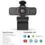 Amcrest 1080P Webcam with Microphone & Privacy Cover, Web Cam USB Camera, Computer HD Streaming Webcam for PC Desktop & Laptop w/ Mic, Wide Angle Lens & Large Sensor for Superior Low Light (AWC201-B)