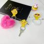 Cassenger 3-Pack Cord Organizer Earbuds Holder for Organizing Cable Headphone Wire, Cute Chick