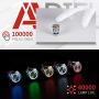 APIELE 19mm Momentary Push Button Switch On Off Stainless Steel with 12V LED Angel Eye Head for 19mm 3/4 Mounting Hole with Wire Socket Plug Self-Reset (White)